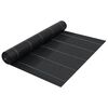 vidaXL Agrotkanina przeciw chwastom, czarna matowa, 1x10 m, PP
