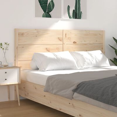 vidaXL Wezgłowie łóżka, 206x4x100 cm, lite drewno sosnowe