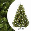 vidaXL Sztuczna choinka jasnozielona z bombkami 120 cm 150 LED