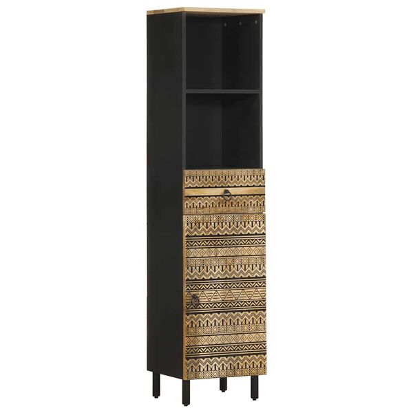 vidaXL 5-cz. zestaw mebli łazienkowych, lite drewno mango