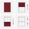 vidaXL Roleta plisowana Bordowy Czerwony 100x100 cm Szerokość tkaniny