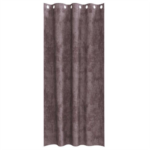 vidaXL Zasłony z weluru z zasłonami 2 pcs Brązowy 260 x 140 cm Aksamit