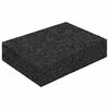 vidaXL Pad Patio z Granulatem Gumowym Czarny 6 x 9 x 2 cm Guma