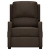vidaXL Elektryczny fotel masujący, ciemnobrązowy, obity tkaniną