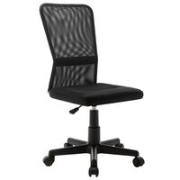 vidaXL Krzesło biurowe, czarne, 44x52x100 cm, z siatką