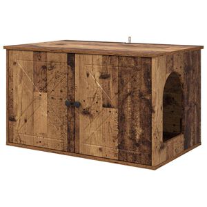 vidaXL Koty Dom Stare drewno 85 x 55 x 50,5 cm Drewno inżynieryjne