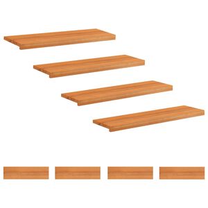 vidaXL Nakładki na schody 8 szt. 100 x 30 x 2 cm Jasny Brąz
