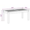 vidaXL Stół Ogrodowy Naturalny 95 x 45 x 40 cm Lite drewno tekowe