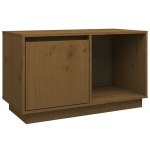 vidaXL Szafka pod TV, miodowy brąz, 74x35x44 cm, lite drewno sosnowe