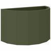 vidaXL Donica Zielony oliwkowy 60 x 30 x 35 cm Stal