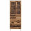 vidaXL Highboard z szufladą Stare drewno 69,5 x 34 x 90 cm