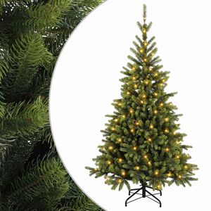 vidaXL Sztuczna choinka z zawiasami 120 cm 150 LED Ciepła biel