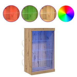 vidaXL Komoda LED Dąb rzemieślniczy 60,5 x 37 x 100 cm