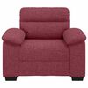 vidaXL Sofa Fotel Wino Czerwone 100x81x84 cm Tkanina