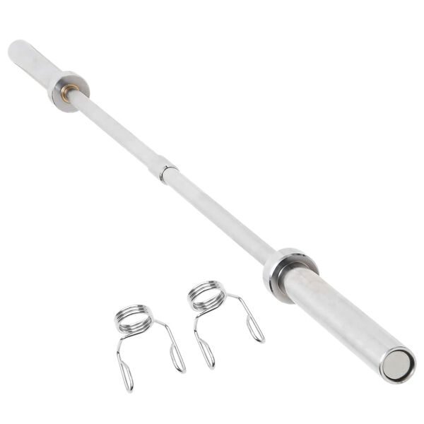 vidaXL Gryf olimpijski do sztangi, 220 cm, stalowy