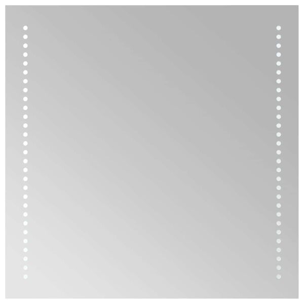 vidaXL Lustro łazienkowe z LED, 50x50 cm