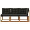 vidaXL Modułowa sofa na zewnątrz z poduszką 3 Sztuka Naturalny