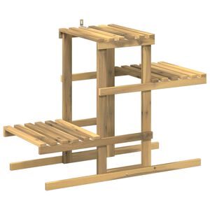 vidaXL Stojak na rośliny Biały 82 x 36 x 60 cm Lite Drewno Akacji
