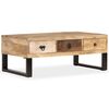 vidaXL Stolik kawowy z 3 szufladami, lite drewno mango, 90x50x35 cm