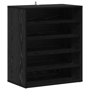 vidaXL Szafka na buty 60 x 35 x 70 cm Drewno inżynieryjne Czarny dąb