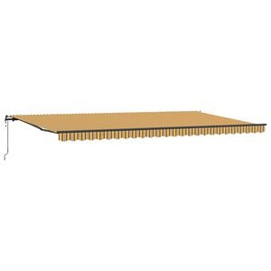 vidaXL Markiza wysuwana Wielokolorowe 600 &times; 350 cm Tkanina i aluminium