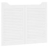 vidaXL Drzwi wahadłowe 2 szt. 80 x 50 cm Lite drewno sosnowe Biały