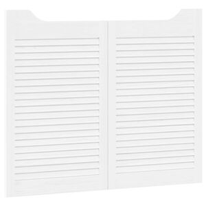 vidaXL Drzwi wahadłowe 2 szt. 80 x 50 cm Lite drewno sosnowe Biały