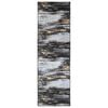 vidaXL Chodnik dywanowy LESAKA Czarny i złoto 100 x 250 cm
