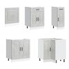 vidaXL Zestaw szafek kuchennych, Kalmar, 11-częściowy, szarość betonu