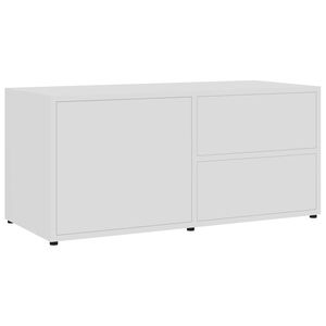 vidaXL Szafka pod TV, biała, 80x34x36 cm, materiał drewnopochodny
