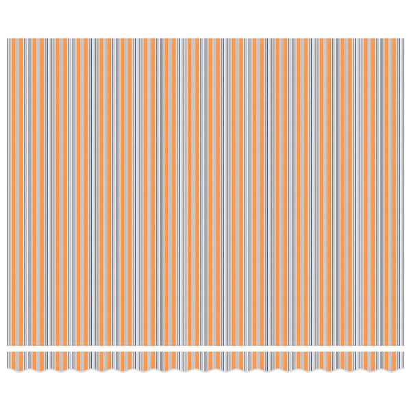 vidaXL Markiza zwijana Niebieski i Pomarańczowy 400 &times; 300 cm