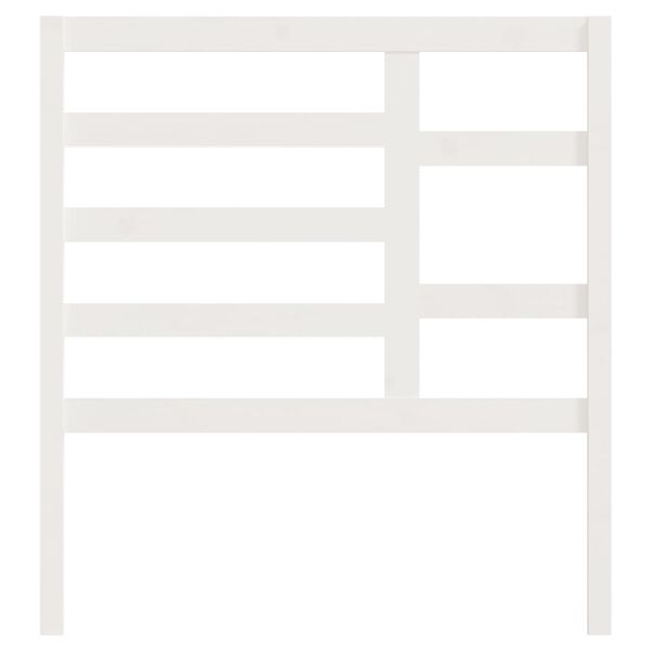 vidaXL Wezgłowie ł&oacute;żka, białe, 81x4x104 cm, lite drewno sosnowe