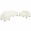 vidaXL Zestaw Sof 3 pcs Kremowy 221 x 80 x 80 cm Aksamit