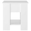 vidaXL Stolik kawowy, biały z połyskiem, 101x49x52 cm