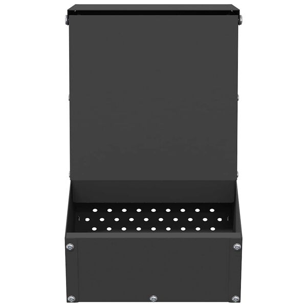 vidaXL Karma dla Kr&oacute;lik&oacute;w Czarny 17,5 x 26 x 28,5 cm