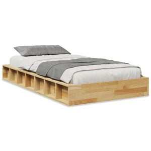 vidaXL Rama ł&oacute;żka bez materaca 90x190 cm lite drewno dąb