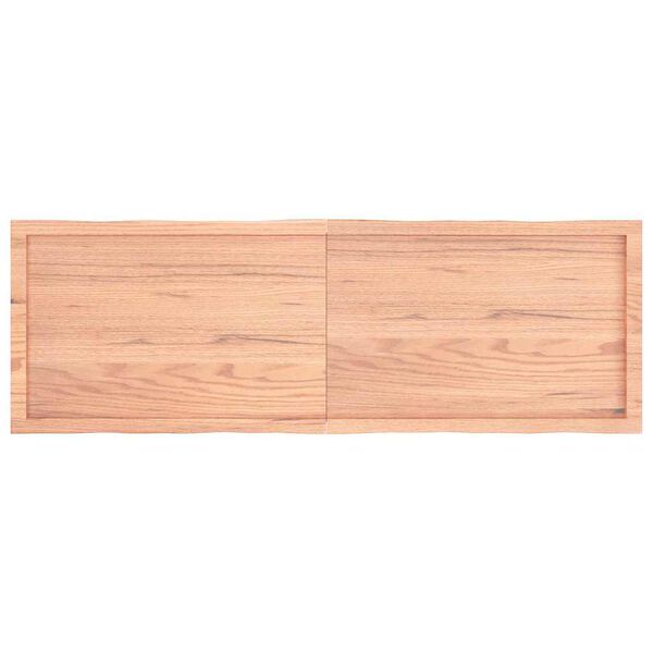 vidaXL Blat, jasnobrązowy 160x50x(2-4)cm drewno z naturalną krawędzią
