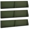 vidaXL Mur oporowy 6 szt. 100 x 12 x 30 cm Stal Oliwkowy zielony