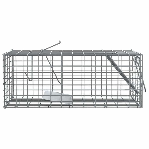 vidaXL Pułapka na zwierzęta Antracyt 31 x 13 x 12cm Stal