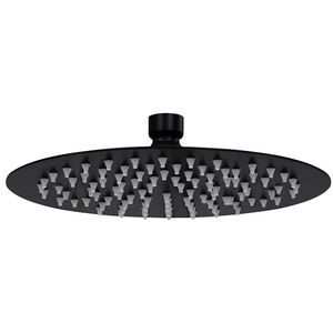 vidaXL Deszczownica ze stali nierdzewnej 20 cm okrągła czarna