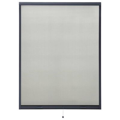 vidaXL Rolowana moskitiera okienna, antracytowa, 130x170 cm