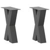 vidaXL Nogi do stolika kawowego w kształcie litery X 2 szt. Antracyt 28x(42-43) cm Stal