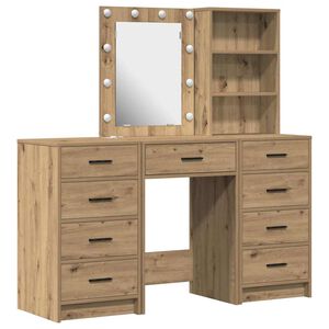 vidaXL Toaletka 3 szt. Brązowy 40 x 41 x 135 cm Drewno inżynieryjne