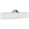 vidaXL Woliera dla kur, 5 x 1 x 1,5 m, galwanizowana stal