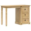 vidaXL Toaletka Corona, 110x47x75 cm, lite drewno sosnowe
