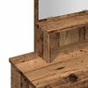vidaXL Toaletka z lustrem Stare drewno 86,5x35x136 cm