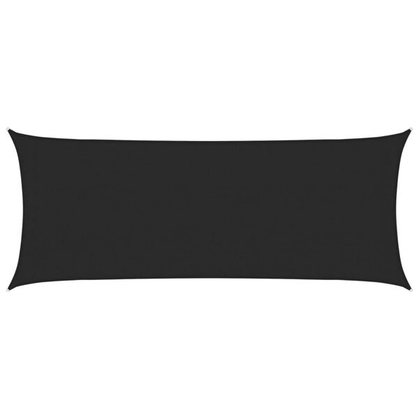vidaXL Żagiel przeciwsłoneczny, 160 g/m&sup2;, czarny, 2x4,5 m, HDPE