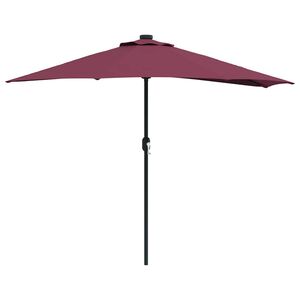 vidaXL Parasolka ogrodowa Bordeaux Czerwony 294 x 150 x 224 cm