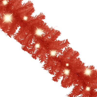 vidaXL Girlanda świąteczna z lampkami LED, 10 m, czerwona