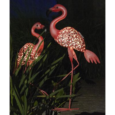 Luxform Solarna lampa ogrodowa LED Flamingo, różowa, 30111